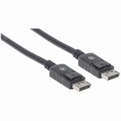 Manhattan kabel DP-DP M/M, 4K@60 Hz, 2m, crni