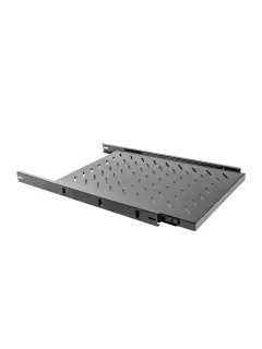 Lanberg Sliding Shelf For 19" Rack Cabinets 1U/465X750MM Max Load Capacity Up To 60KG Black