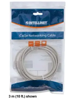 Intellinet Cat6, CCA, U/UTP, PVC, RJ45, 1.5m, sivi