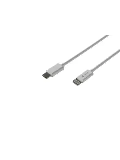Lanberg Lightning (M)->USB-C (M) Cable 1M White MFI