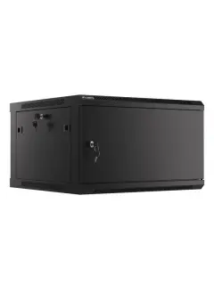Lanberg 19" Wall-Mount 6U/600X600 For Self-Assembly With Metal Door Black (Flat Pack)