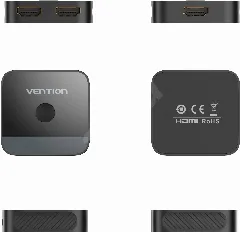 Vention 2-Port HDMI Bi-Direction 4K Switch Black