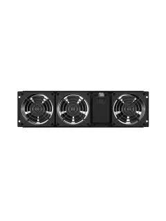 Lanberg Vertical Ventilation Panel 19" 3U For Rack Three Fans 230 V Black