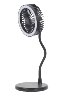 Gembird Desktop fan with lamp and wireless charger