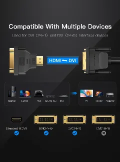 Vention HDMI DVI Bi-Directional Adapter, Black