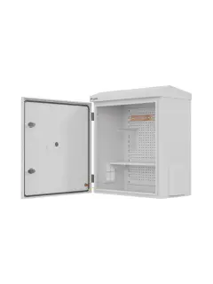Lanberg Rack Cabinet 10" Wall/Pole-Mount IP55 Hermetic 420X300X500 Grey (Assembled)