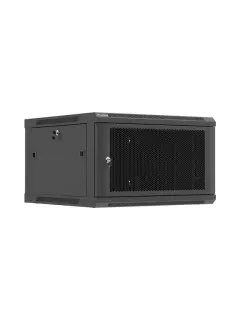Lanberg Rack Cabinet 19" Wall-Mount 6U/600X600 (Flat Pack) With Perforated Door Black