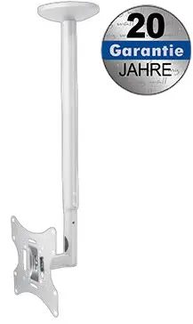 Transmedia LCD Flat Screen (25-76 cm) Ceiling Bracket, White