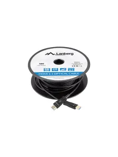 Lanberg 50M HDMI M/M V2.1 Active Optical Cable, Black