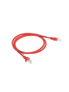 Lanberg CAT.6 UTP 1M Red Patchcord Fluke Passed