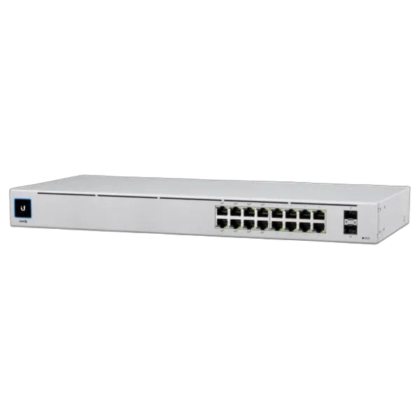 Ubiquiti Networks 16xGbE RJ45 with 8 of them 802.3at PoE ports 2x 1G SFP Slots with Mobile App support