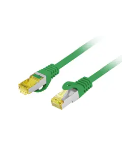 Lanberg CAT.6A S/FTP LSZH CU 0.5M Green Patchcord Fluke Passed