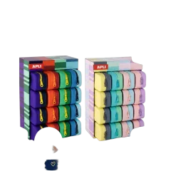 Pernica Apli prazna višenamjenska silikon Bicolor bright boje sortirano (display 16/1) 20658