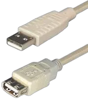 Transmedia USB 2.0 extension Kabel AA1,0m