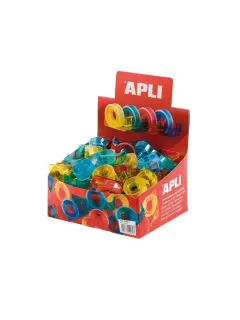 Traka ljepljiva/selotejp Apli 15/10 m na stalku 12082