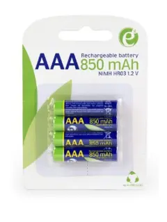 Gembird punjive AAA baterije (spremne za upotrebu) 850mAh, 4 kom blister pakiranje
