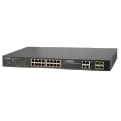Planet 16-Port 802.3at Gigabit Ports 4 SFP Managed Switch