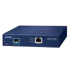 Planet 1-Port 10G 5G 2.5G 1G 100BASE-T 1-Port 10G 1GBASE-X SFP Managed Media Converter