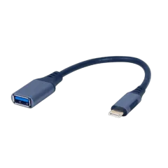 Gembird USB Type C to OTG USB A Female adapter, space grey
