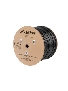Lanberg Lan Cable CAT.7 SFTP 305M Solid Outdoor CU Black Fluke Passed
