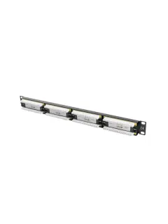 Lanberg Patch Panel 24 PORT 1U 19" CAT.6 UTP Black