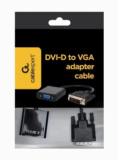 Gembird DVI-D to VGA adapter cable, black