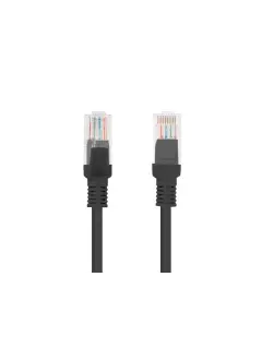 Lanberg CAT.5E UTP 20M Black Patchcord Fluke Passed