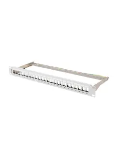 Lanberg Patch Panel Blank 24 PORT 1U 19" FTP For Keystone Modules Grey