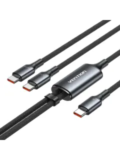 Vention USB 2.0 A Male to C Male 5A Cable 1M Black