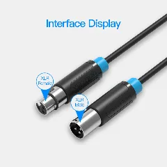 Vention XLR Audio Extension Cable 8M Black