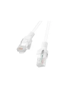 Lanberg Patchcord CAT.5E UTP 1M White Fluke Passed