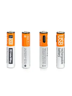ColorWay punjiva baterija AAA USB-C 590 mAh 1.5 V (Li-Polymer) (2 komada)