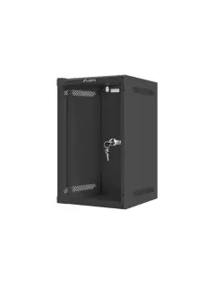 Lanberg 10" Wall-Mount 9U/280X310 Rack Cabinet (Flat Pack) With Glass Door Black