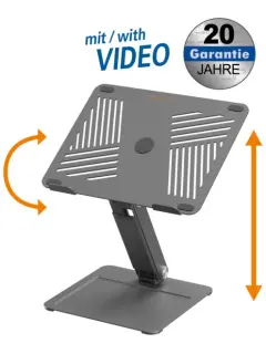 Transmedia podesivi stalak za prijenosno računalo, 11"-17", do 5 kg