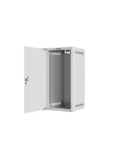 Lanberg 10" Wall-Mount 12U/280X310 Rack Cabinet (Flat Pack) With Glass Door Grey