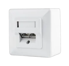 Gembird CAT6 STP 2-port wall mount face plate