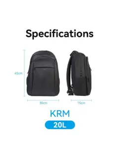 Vention vodootporna torba za laptop crna, 20L