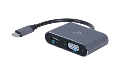 Gembird USB Type-C to HDMI VGA display adapter, space grey