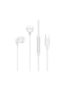 Philips žične slušalice USB-C TAE2146WT, bijele