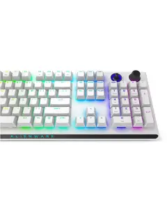 Dell Alienware Tri-Mode bežična gaming tipkovnica, AW920K, US (QWERTY), mjesečno bijela