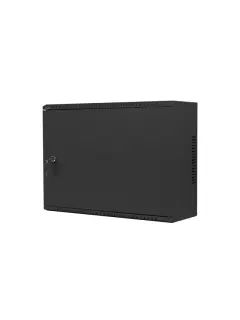 Lanberg 19" Wall-Mount 4U+3U/540X200 Low-Profile Rack Cabinet Black