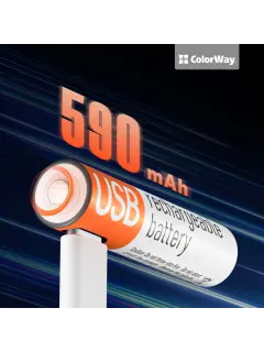 ColorWay punjiva baterija AAA USB-C 590 mAh 1.5 V (Li-Polymer) (2 komada)