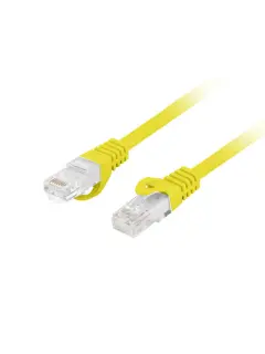 Lanberg CAT.6 UTP LSZH CU 1M Yellow Patchcord Fluke Passed