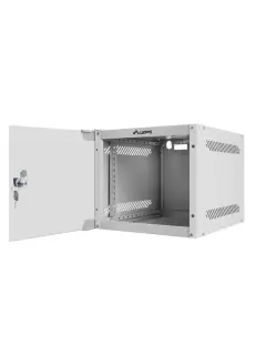 Lanberg 10" Wall-Mount 4U/280X310 (Flat Pack) Rack Cabinet With Glass Door Grey