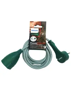 Philips produžni kabel 5m, zeleni