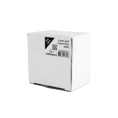 Gembird CAT6 STP 2-port wall mount face plate