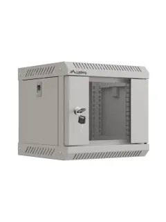 Lanberg 10" Wall-Mount 4U/300X300 (Flat Pack) Rack Cabinet With Glass Door Grey