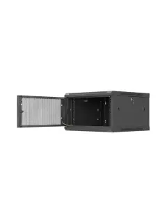 Lanberg Rack Cabinet 19" Wall-Mount 6U/600X600 (Flat Pack) With Perforated Door Black