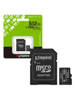 Kingston microSD, Canvas Select Plus, R150, 512GB