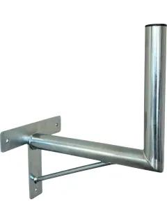 Conexpro Wall-mounted antenna bracket "L", length 35cm, height 30cm, diameter 42mm, T-base and brace
